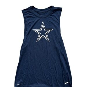Nike Dry Fit Dallas Cowboy Logo Sleeveless Shirt
